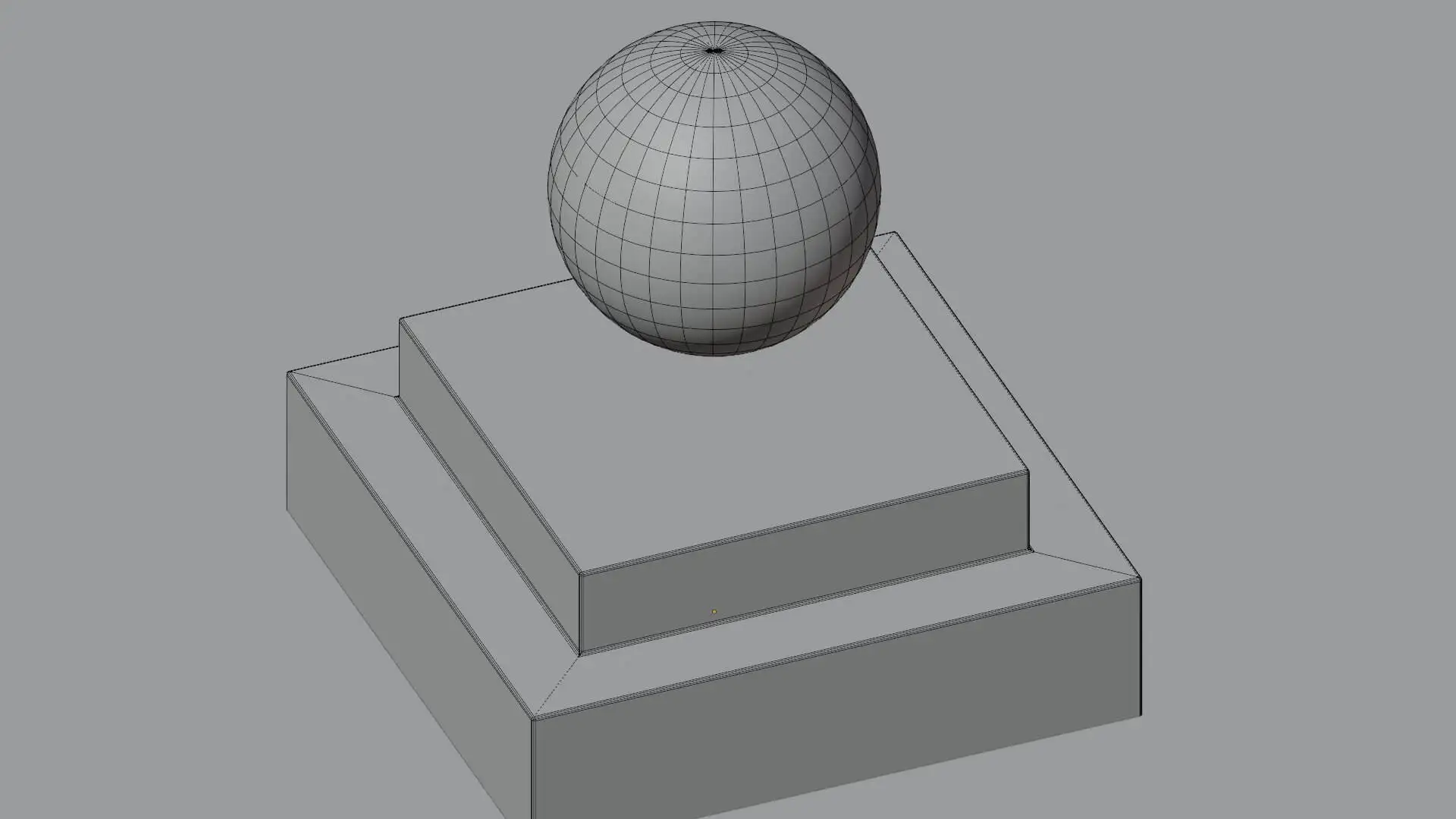 Glowing neon orb free 3D model, an abstract sci-fi prop for Blender, view 3