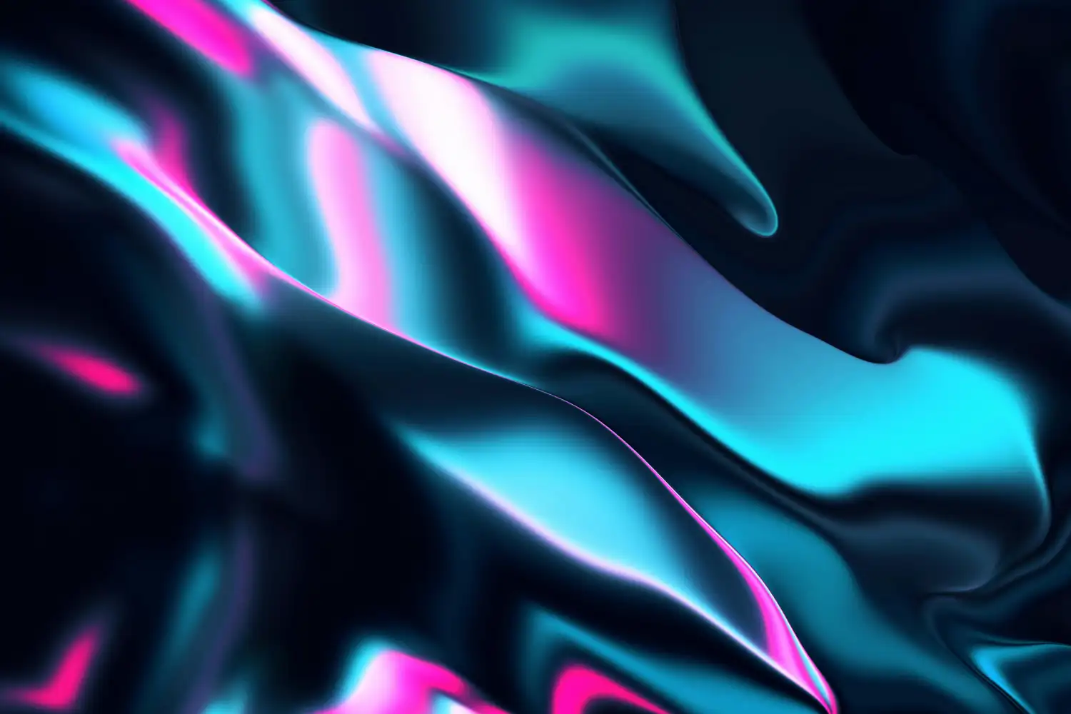 Abstract, premium liquid-style digital art with flowing blue and magenta neon gradients, representing high-end aesthetic web design and modern brand identity.